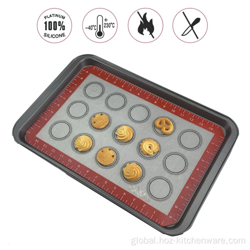 China Set of 3 Silicone Macaron Baking Mat Heat-proof Supplier